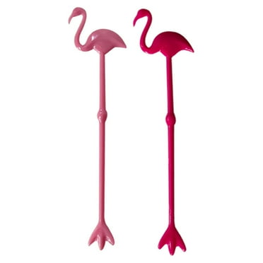 Worgeous  12 Pcs Flamingo Mixing Spoon Chocolate Milk Stirrers Swizzle Sticks