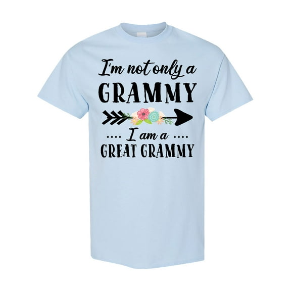 Inktastic I'm Not Only a Grammy I'm a Great Grammy with Flowers T-Shirt