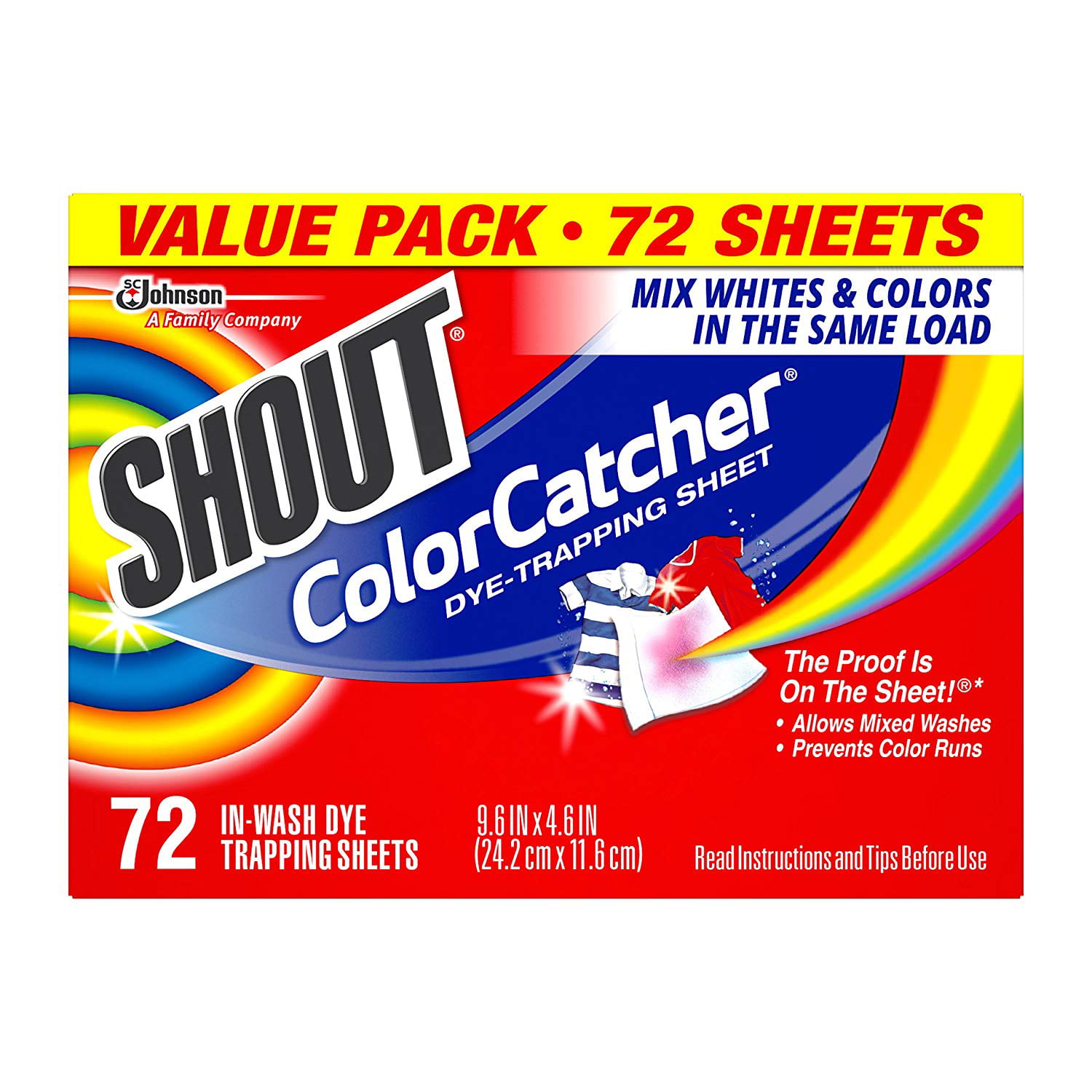 Details about    Color Catcher Dye Trapping Sheets 72 0 Count 