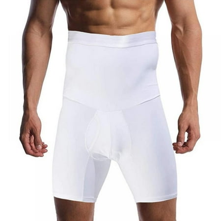 

Men s High-Rise Lengthen Boxer Panties Tummy/Leg Compression Silicone Non-slip Tight-fitting Breathable Open Crotch Un Boyshorts S-6XL