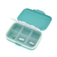 thumbnail image 2 of Unique Bargains 6 Grids Single Layer Pill Box with Individual Compartments Blue, 2 of 6