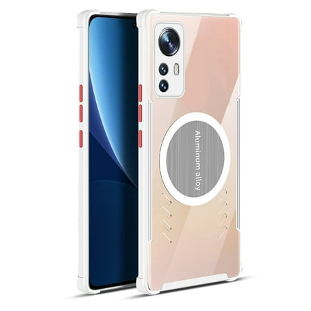 Shoppingbox Case for Xiaomi Mi 12, Transparent PC Breathable Heat Dissipation Protective Case - White