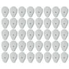 100 PCS TENS Unit Electrode Pads Replacement for TENS EMS Massage,  Non Woven White Cloth packing with Premium Adhesive Gel