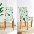 thumbnail image 3 of Yayeee 2 Pack Dining Chair Covers Stretch Parson Chairs Slipcovers Seat Protector, Space Patterns, 3 of 6