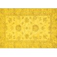thumbnail image 1 of Ahgly Company Machine Washable Indoor Rectangle Oriental Yellow Traditional Area Rugs, 2' x 5', 1 of 4