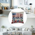 thumbnail image 5 of nygtbtfer Pillow American Flag Flowers Floral Throw Pillow Covers Cushion Case Pillowcase Decorations for Sofa Couch White, 5 of 7