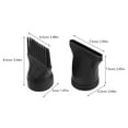 thumbnail image 2 of OUNONA 7Pcs Hair Dryer Styling Nozzles Universal Black Attachments with Versatile Salon Use Design, 2 of 8