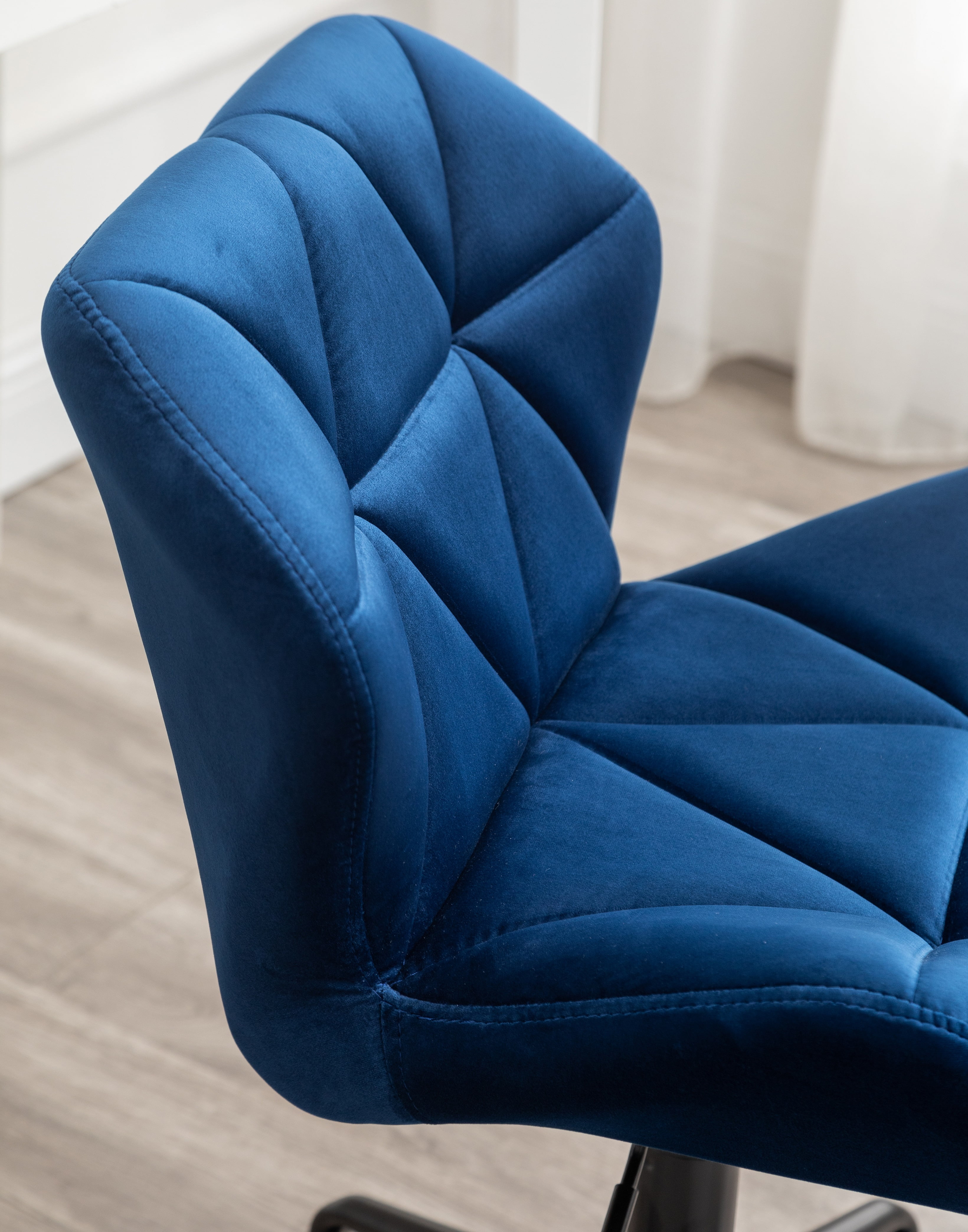 Eldon Diamond Tufted Adjustable Swivel Office Chair in Blue