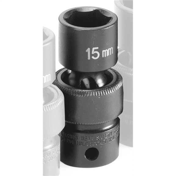 Grey Pneumatic 1015UM 3/8" Drive x 15mm Standard Universal