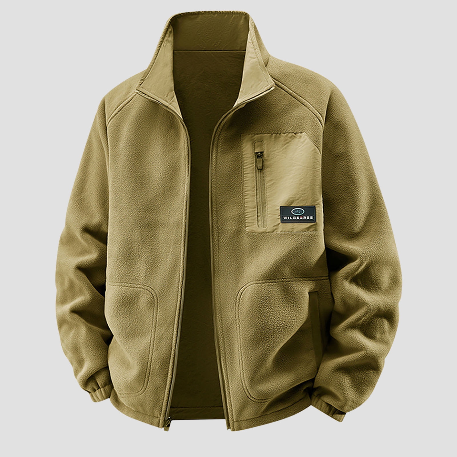 Men's Reversible Jacket, Workwear Style Outdoor Coat, Multi-Pocket