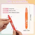 thumbnail image 2 of Uxcell 6Pcs Watercolor Gel Crayon for Coloring, Orange Red, 2 of 6