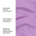 thumbnail image 6 of The Peanutshell Fitted Crib Sheets for Baby Girls, 4 Pack Set, Purple Floral, 6 of 8