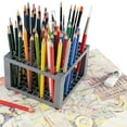 thumbnail image 6 of Creative Mark Brush Crate Multi Bin Paint Brush Organizer - Artist Paint & Makeup Brush Holder, Pens, Pencils, SmAll Tools Organizer - 96 Openings, 6 of 6