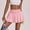 Pink, variant on Jacenvly New Ladies Summer Skorts Trendy Women's Sports Solid Color Pocket Yoga Pants Skirt with High Waist Lightweight Skorts for Woman Green