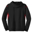 thumbnail image 6 of Sport-Tek Tall Tech Fleece Colorblock Hooded Sweatshirt-XLT (Black/ True Red), 6 of 6