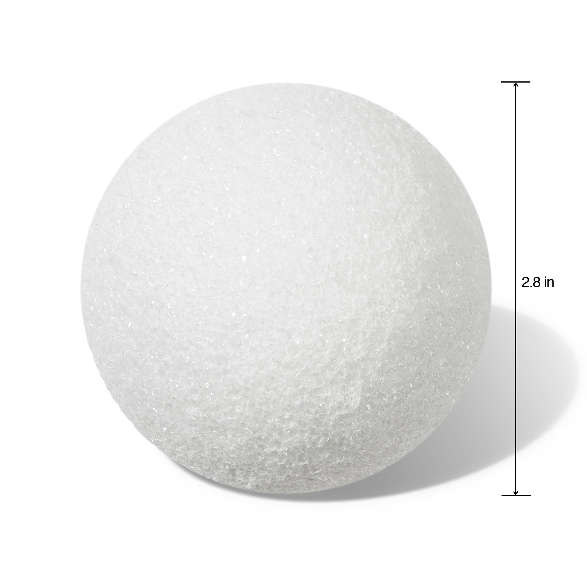 FloraCraft Foam 6 Piece Ball 2.8 inch White