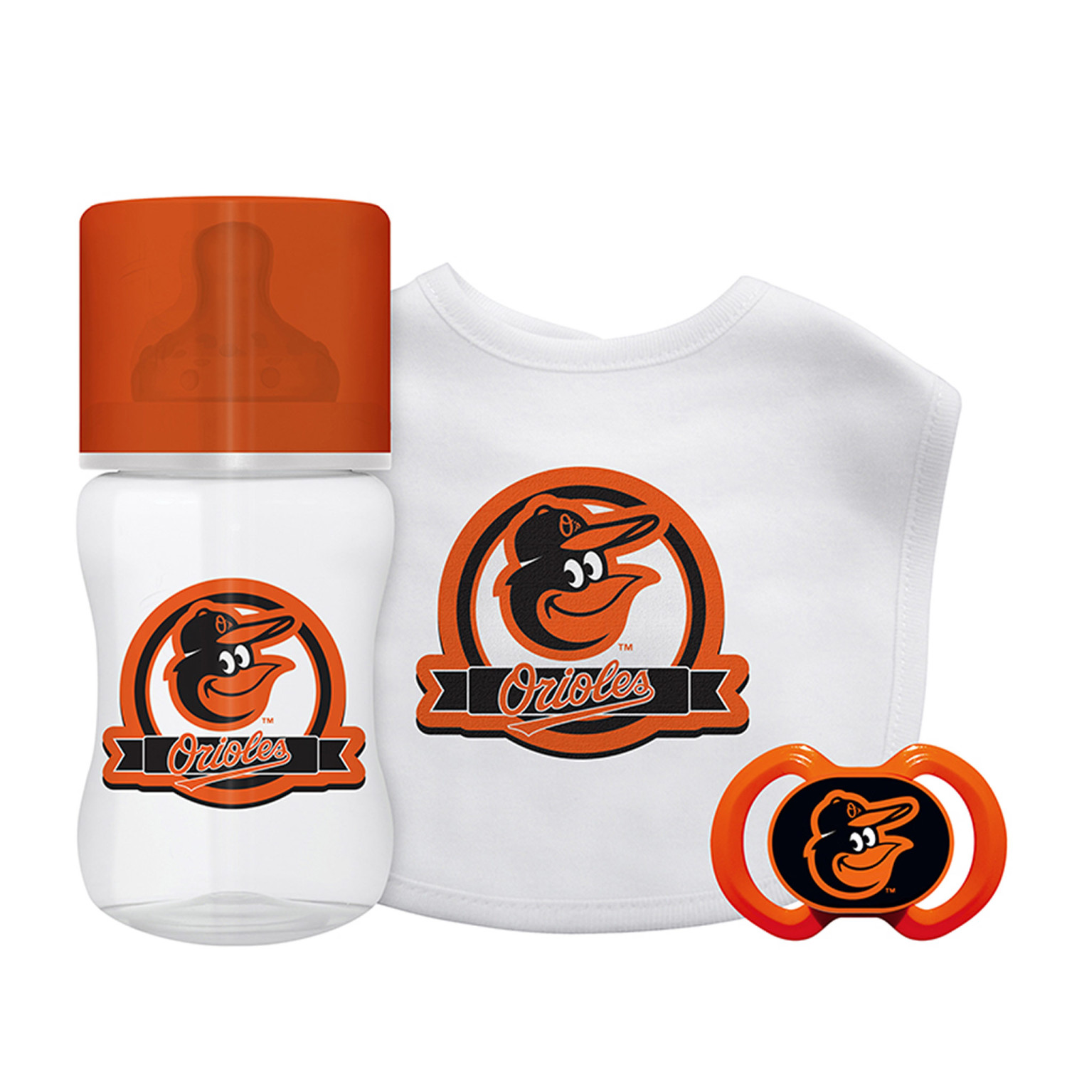 BabyFanatic Officially Licensed 3 Piece Unisex Gift Set - MLB Baltimore Orioles - image 2 of 4