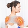 thumbnail image 3 of Shoulder Warmer Solid Color Wind And Cold Protection Comfortable Support Body Muscle Pain Relief Health Care Heat Warm Therapy Pad Shoulder Protector for Outdoor Sports, 3 of 7