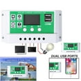 thumbnail image 5 of Abody 100A Contrôleur Solaire 12/24V PWM Contrôleur de Panneau Solaire Régulateur Intelligent avec Double Port USB Paramètre Réglable Affichage Timer Réglage, 5 of 5