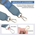 thumbnail image 3 of Becaristey Simple Bag Strap Replacement Exquisite Craft And High-end Texture No Loose Thread Shoulder Bag Strap Light Blue, 3 of 6