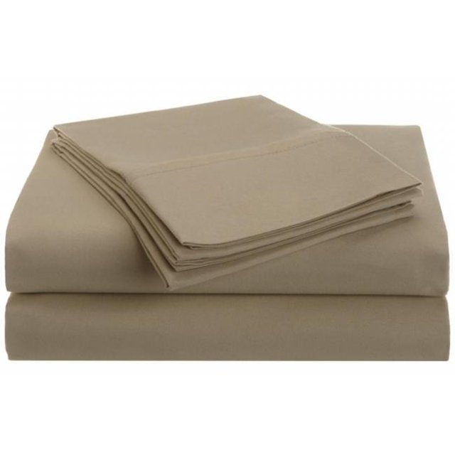 Microfiber King Sheet Set Solid Tan