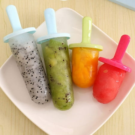 

SPRING PARK 6 Cell Plastic Popsicle Molds Easy-Release Popsicle Maker Molds Ice Pop Molds Homemade Popsicle Ice Pop Maker
