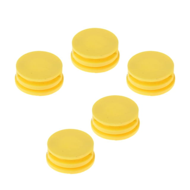 5x Tablero de Surf Duradero Reparación de La Correa de La Correa Tapón de Repuesto Barra de material acero, Amarillo Cola Tapón para correa de tabla de surf