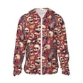 thumbnail image 1 of Balery Skull record Guitar music Sudadera ligera de manga larga con capucha y protección solar UPF 50+ para hombre y mujer, ideal para pesca y running-Large, 1 of 7