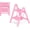 Pink, variant on 2 Step Ladder, Small Kitchen Step Stool for Adults, Widen 7.9Inch Pedal for Comfortable Use, Sturdy and Cute Step Ladder with Anti-Slip Foot,  Friendly to Women, 330Lbs Load