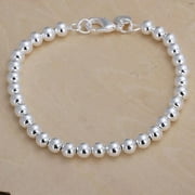 New Jewelry 925 Sterling Silver Classy Light Beads Chain Bracelet for Women Gift Fashion