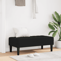 vidaXL Black Velvet Bench 113x57x39 cm