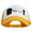 Yellow White, variant on Boo Embroidered Summer Foam Mesh Trucker Cap - Yellow White OSFM