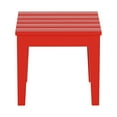 thumbnail image 2 of WestinTrends Ashore Oversized Outdoor Side Table, 18 Inch All Weather Poly Lumber Adirondack Patio Side Table Square End Table, Red, 2 of 6