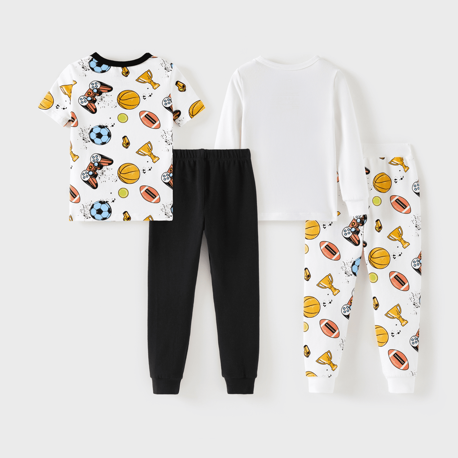 PATPAT 4-Pieces Baby Pajama Sets with Organic Cotton, Snug fit Pjs for Girls Boys Toddler Kids, Supersoft & Stretchy Sleeper