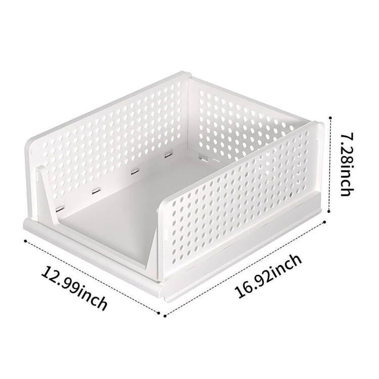 Tinana 4-Pack Stackable Plastic Storage Baskets photo 4