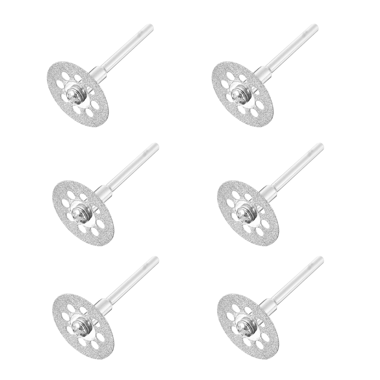 MasteelfCA 12Pcs Diamond Cutting Wheels Cut Off Discs Cutting Mandrels Tools (Silver)