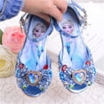 thumbnail image 2 of Sandalias Disney para niñas, nueva moda, zapatos de princesa para bebés, zapatos de verano para niños, niñas pequeñas, fondo plano, antideslizante, elsa Frozen Shoes24-Insole 16,2 cm Gao Jinjia LED, 2 of 2