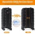 thumbnail image 4 of SuperDeal 21 Inch Spinner Carry On Luggage Hardside Suitcase Expandable Travel Bag with Wheels, Black, 4 of 14