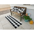 thumbnail image 6 of 18"X18" 2 Sets Of Black And White Plaid Pillow Case Cover For Inddor & Outdoor., 6 of 6
