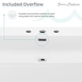 thumbnail image 3 of Claire 30" Console Sink White Basin Black Legs with 8" Widespread Holes, 3 of 6