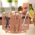 thumbnail image 1 of Metal Utensil Caddy 360 Degree Rotating Cutlery Holder 4 Compartment Flatware Storage Basket Portable Multipurpose Countertop Silverware Organizer for Kitchen Picnic Camping Outdoor, 1 of 10