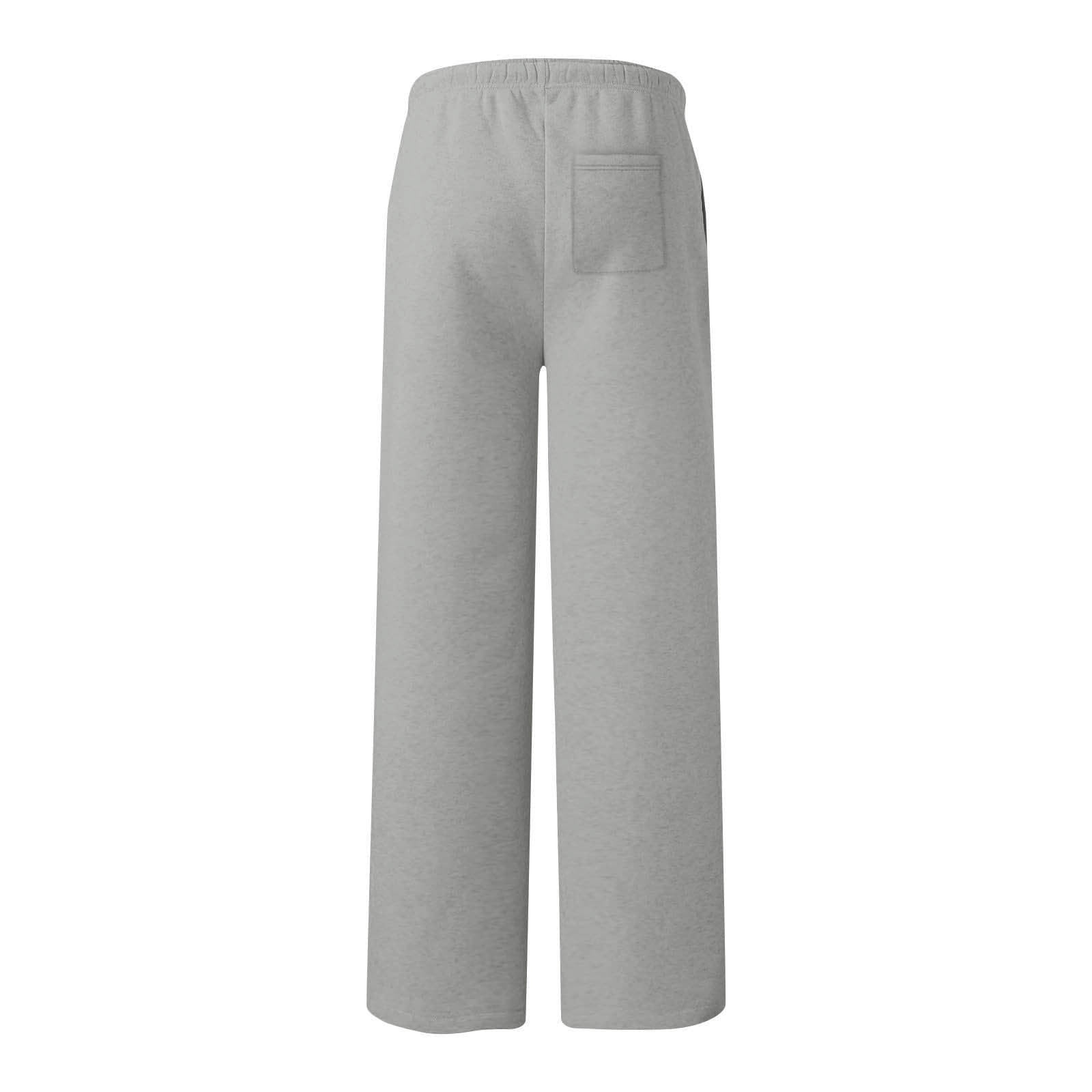 Women's Sweatpants Wide Leg Loose Fit Heart Graphic Drawstring