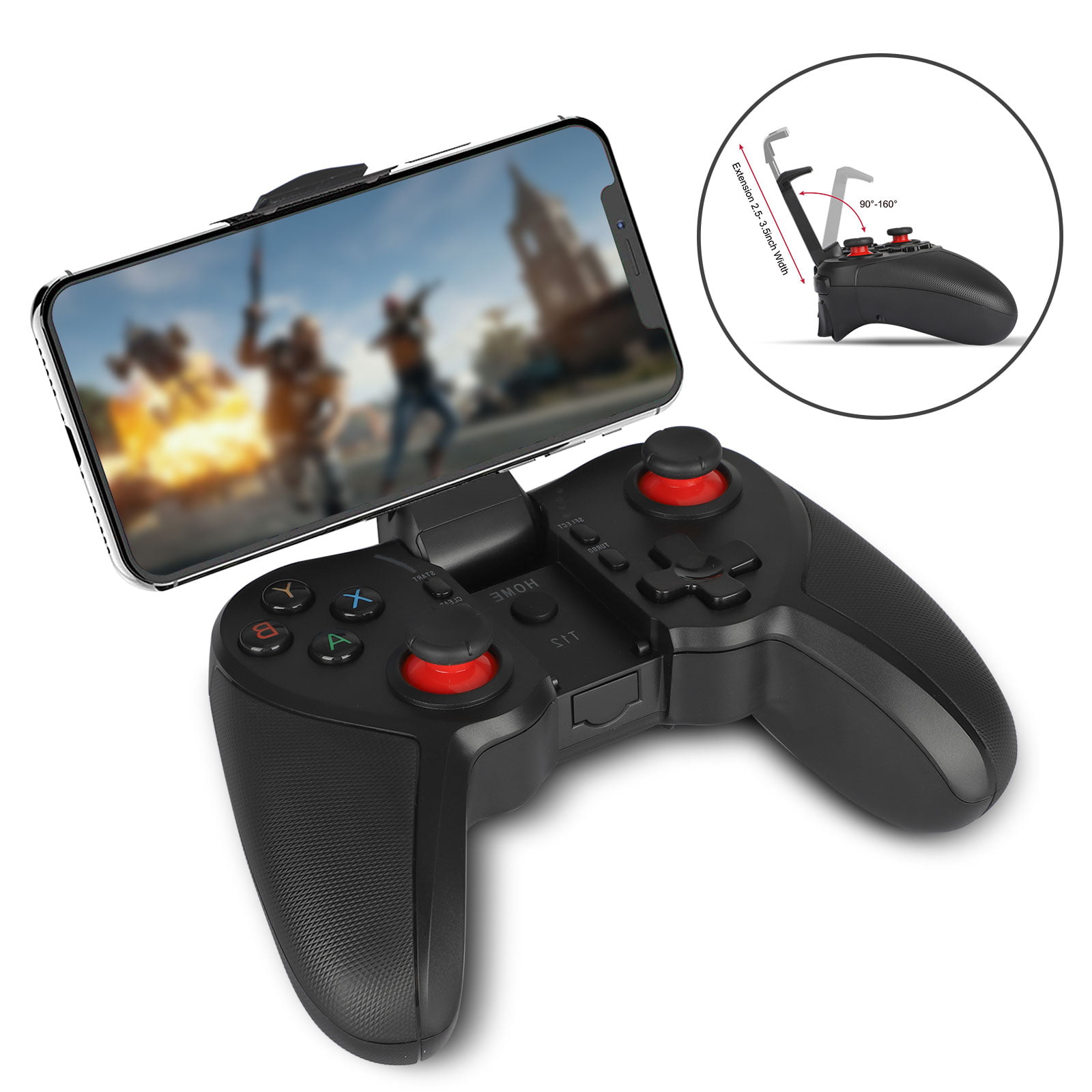 kat meteoor Vooraf TSV Wireless Bluetooth Mobile Game Controller Gamepad Joystick with Phone  Clip for Smartphone and Tablet, Rechargeable Wireless Phone Game Controller  Fit for iPhone Samsung Huawei - Walmart.com