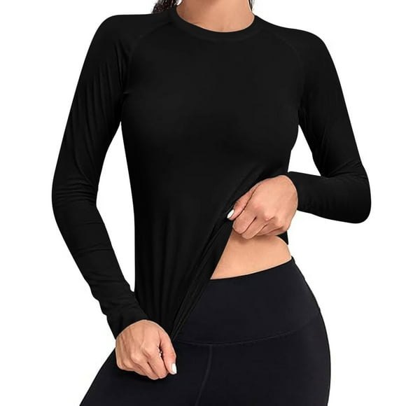Pitauce Women's Long Sleeve Rash Guard Sun Shirts UPF 50+ Sun Protection Shirts for Casual Hiking Workout Athletic