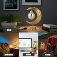 thumbnail image 3 of Lunar Lamp Moon Light Disco LED Table Lamp Moon Bedside Lamps Magic Moon Shape Night Light Battery Powered Creative Hanging Ball Moon Lamp Romantic Bedside Decoration, 3 of 9