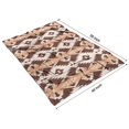 thumbnail image 4 of Brown Geometric Boho Pattern Blanket,Comfortable Soft Lamb Wool Throw Blanket,All Season,Warm Lightweight Blankets for Sofa Bed Couch Living Room Chair,40"x50", 4 of 4
