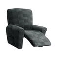 thumbnail image 2 of veasfak Stretch Recliner Slipcover Sofa Non-slip Full Protection 4 Pieces Shape Washable Gray, 2 of 5