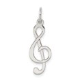thumbnail image 1 of 925 Sterling Silver Trèfle Note de Musique Pendentif Pendentif Musical, 1 of 6