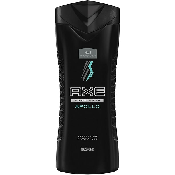 2 Pack AXE Body Wash for Men Apollo 16 oz