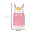 thumbnail image 4 of Ounissouiy Taza de agua de cristal bonita, botella de café con leche portátil, botellas de té para el hogar, la Oficina, el dormitorio, la escuela, el Teteras Rosa Ounissouiy HA081407-04B, 4 of 6
